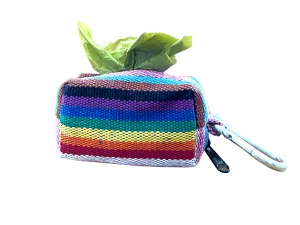 Love it Love (rainbow) Dog Waste Bag Holder (with biodegradable poop bags) clips on to leash   Fair Trade