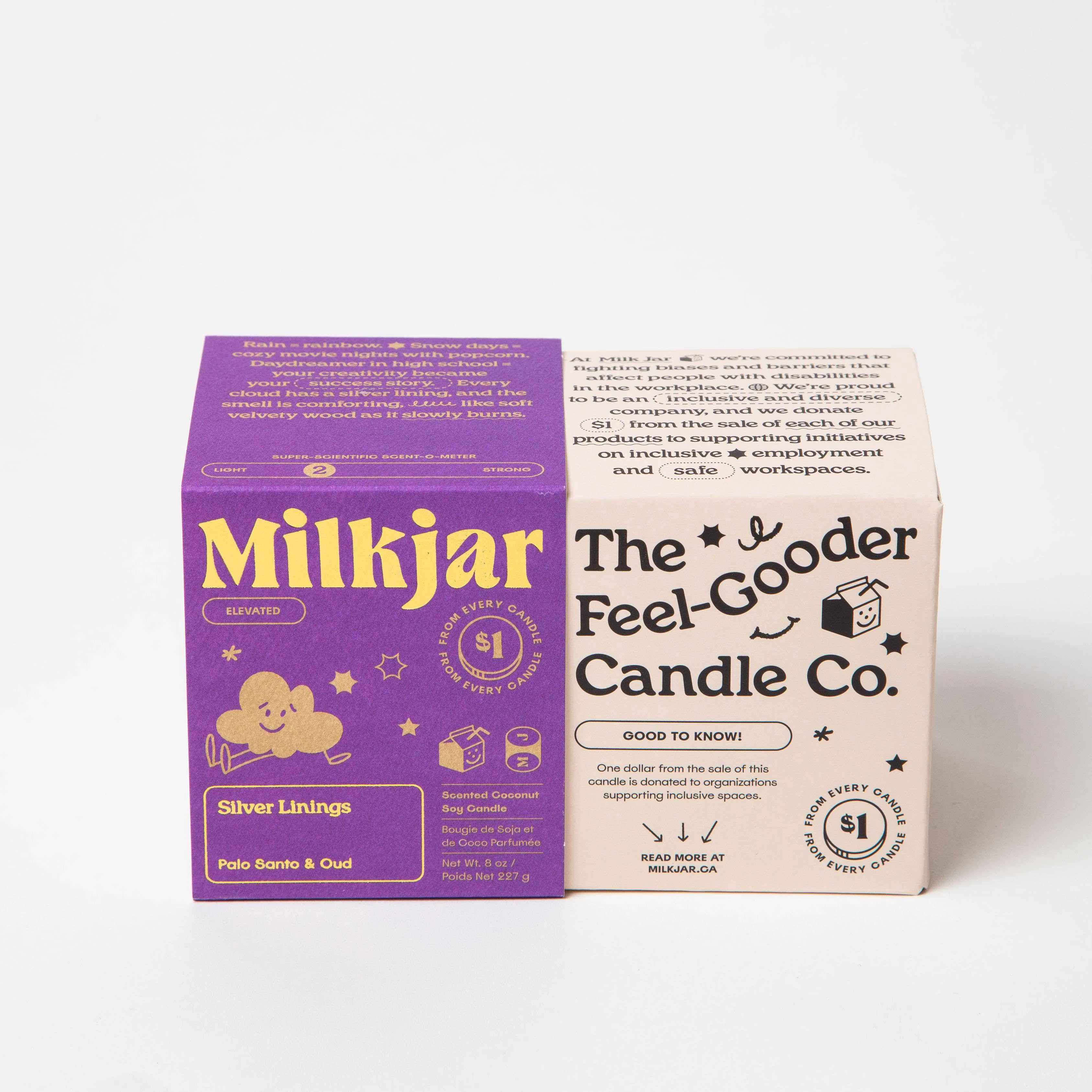 Milk Jar Candle Co - Silver Linings candle - Palo Santo & Oud