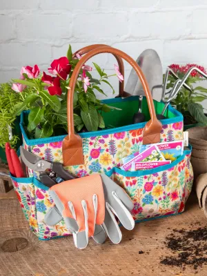 Mimi Utility Tote - Rainbow Garden Cream