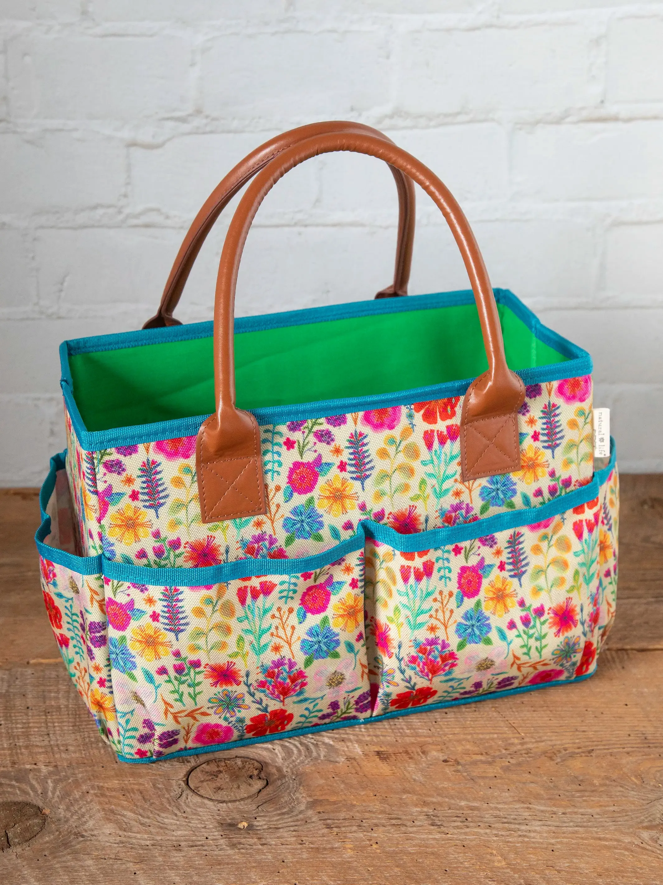 Mimi Utility Tote - Rainbow Garden Cream