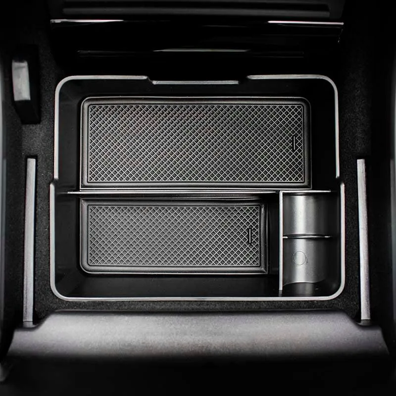 Multi-Function Organizer Box for Tesla Model 3 Model Y Center Console, 2017 2018 2019 2020