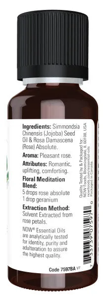 Now Essential Oil Rose Absolute Blend 1oz