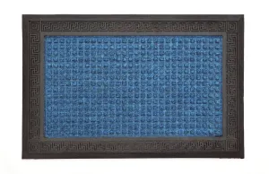 OnlyMat Blue QuickDry Anti Slip and Anti Fade Soft Bath Mat