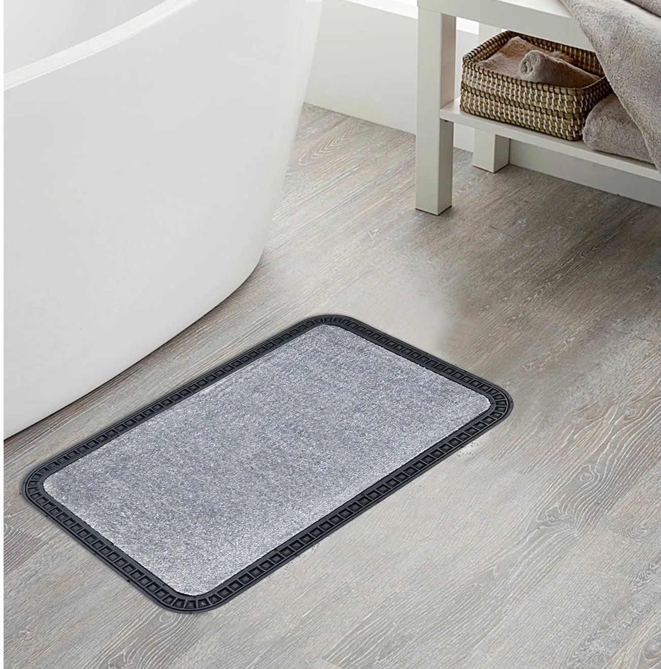 OnlyMat Soft Doormat Plain Grey (40x60cmx8mm)