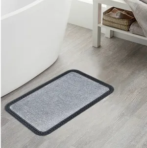 OnlyMat Soft Doormat Plain Grey (40x60cmx8mm)