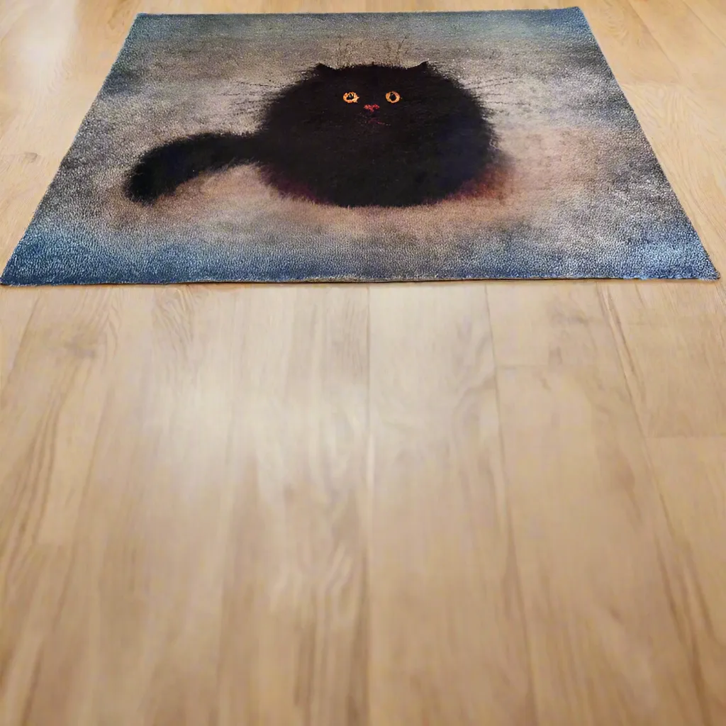 Oreo Black Cat Soft Feel Door Mat