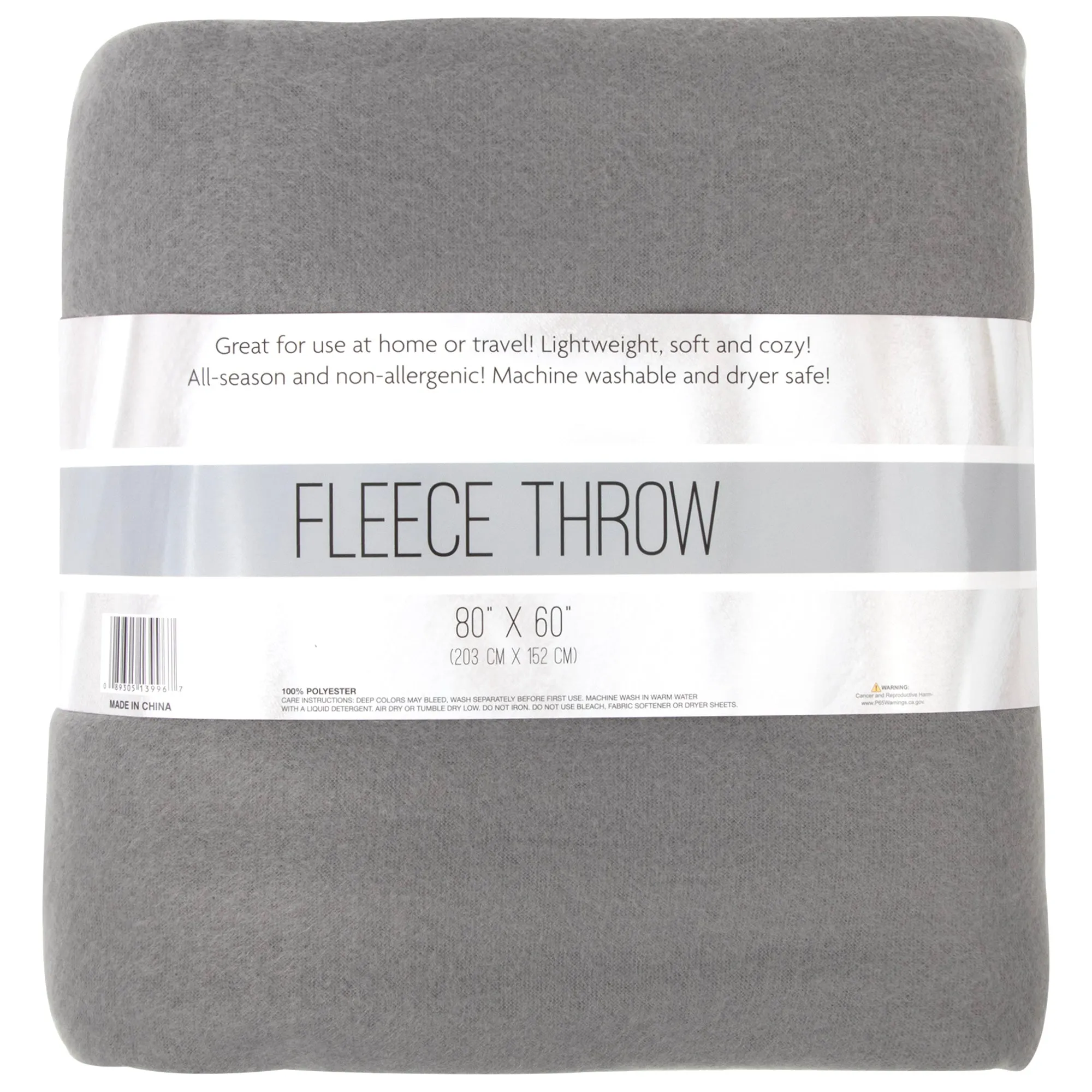 Oversized Fleece Throw Blankets 80" x 60"