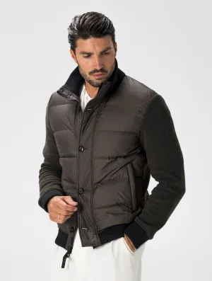 PADDED JACKET IN BROWN OLIVE