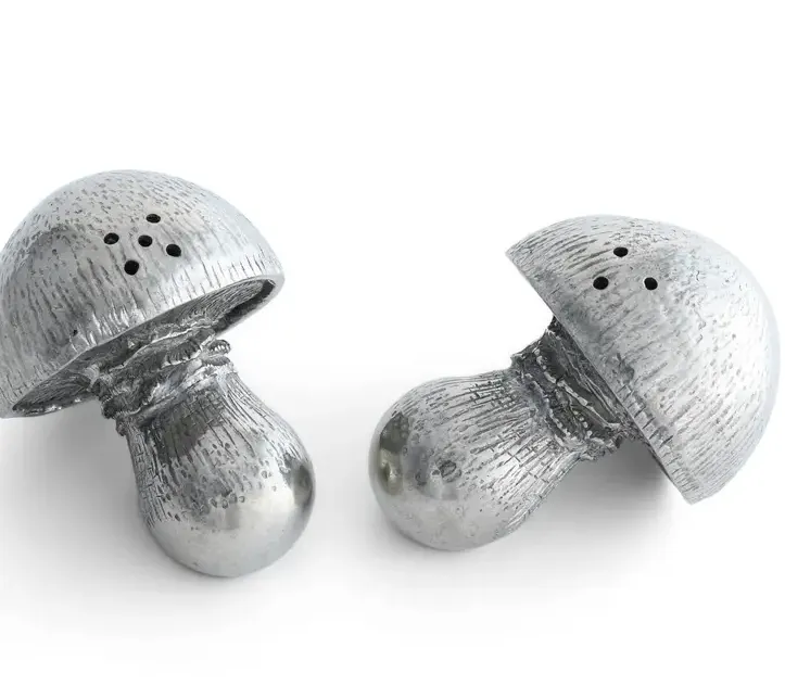 Pewter Mushroom Salt & Pepper Set