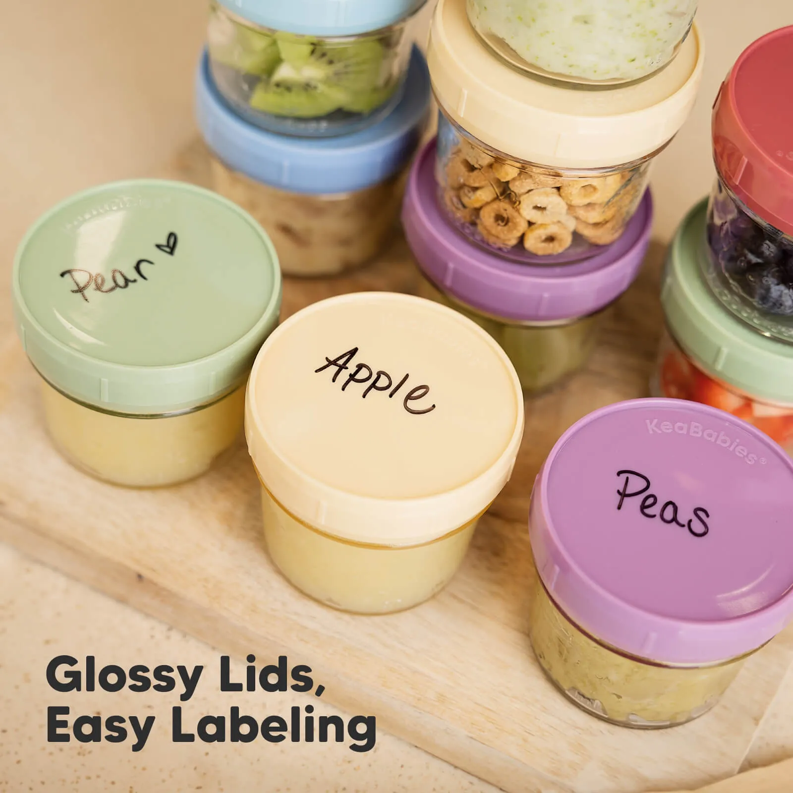 Prep Jars Baby Food Storage Glass Containers