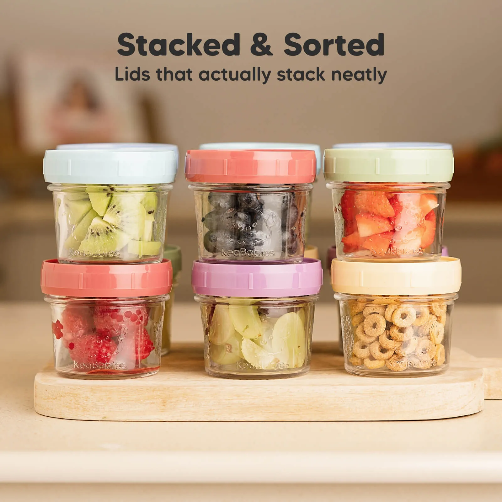 Prep Jars Baby Food Storage Glass Containers