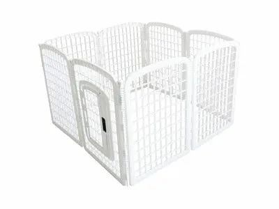 PUPPY PLAYPEN IN PLASTIC- L WHITE