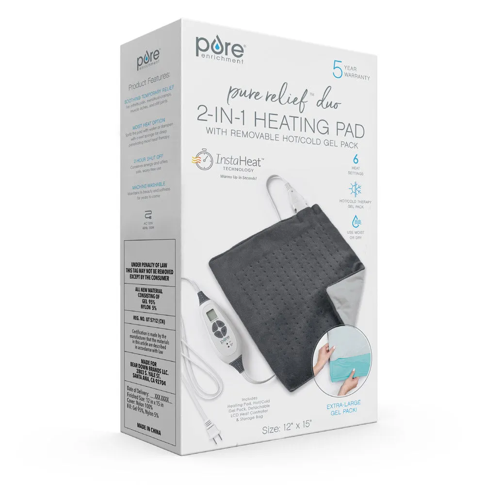 PureRelief Duo 2-in-1 Heating Pad