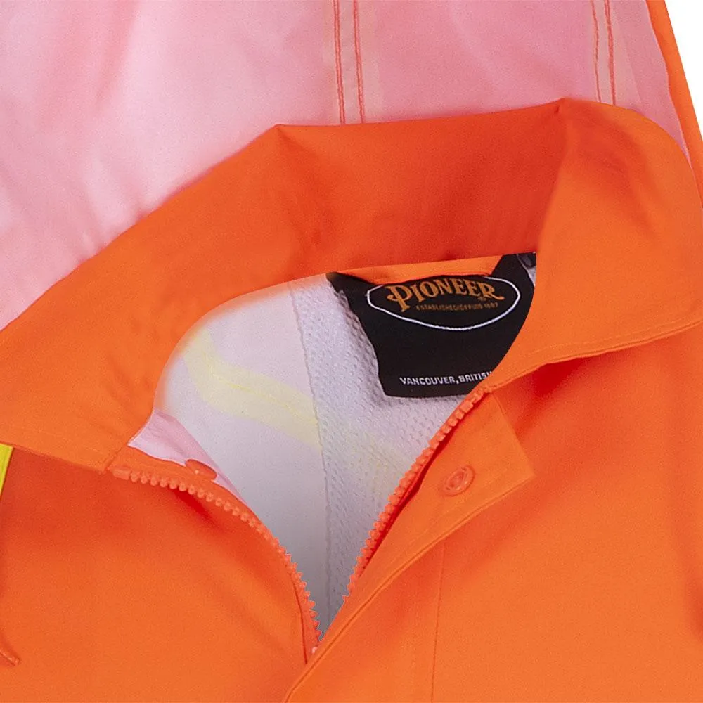 Rain Coat - Pioneer Hi-Viz 300D Oxford Poly Long Coat, 5630 / 5631