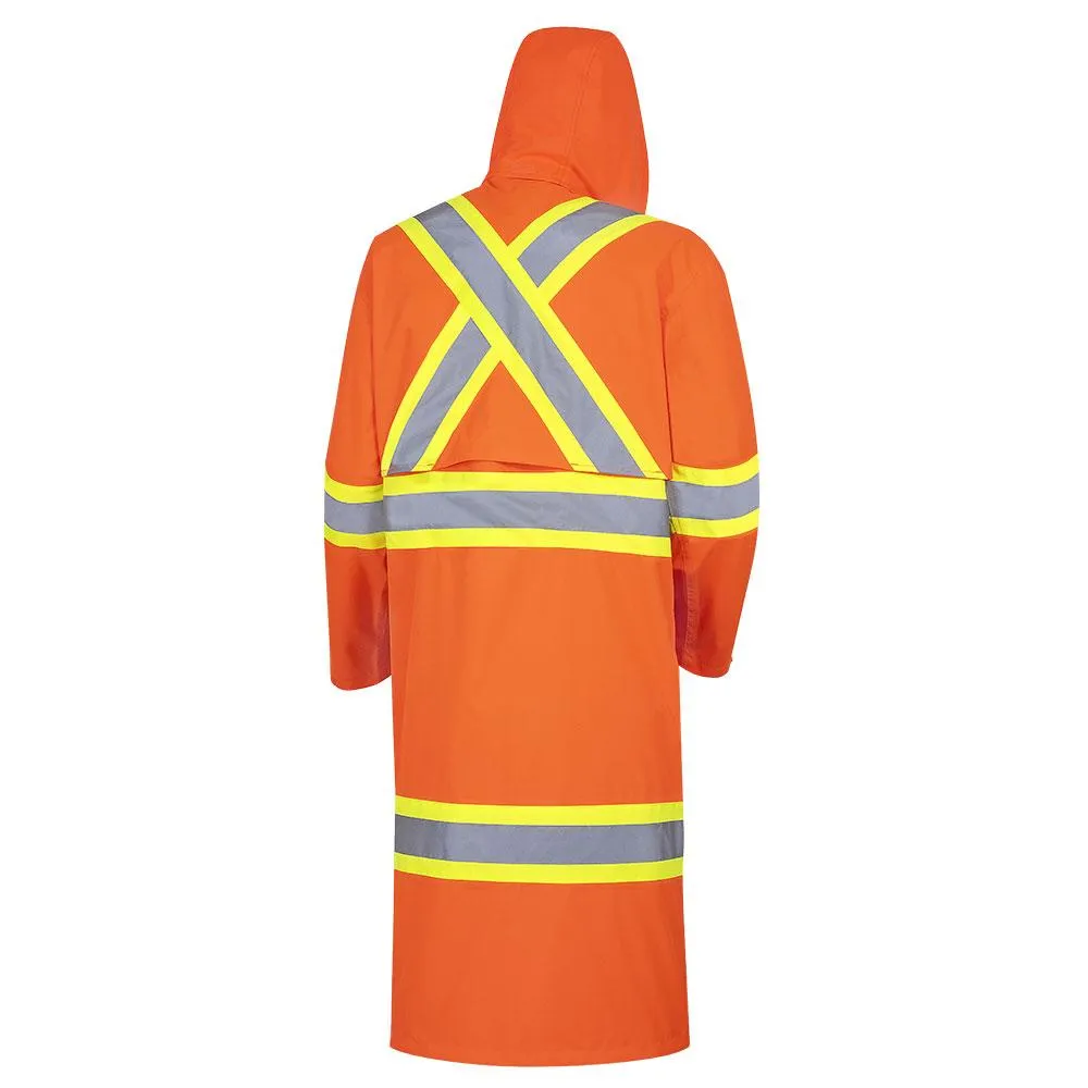 Rain Coat - Pioneer Hi-Viz 300D Oxford Poly Long Coat, 5630 / 5631