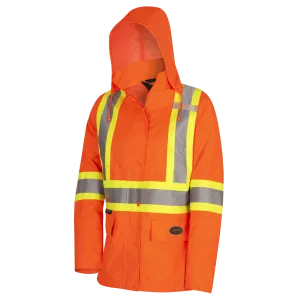 Rain Coat - Pioneer Women's Hi-Viz Waterproof 300D Polyester/PU Rainwear 5627W / 5629W