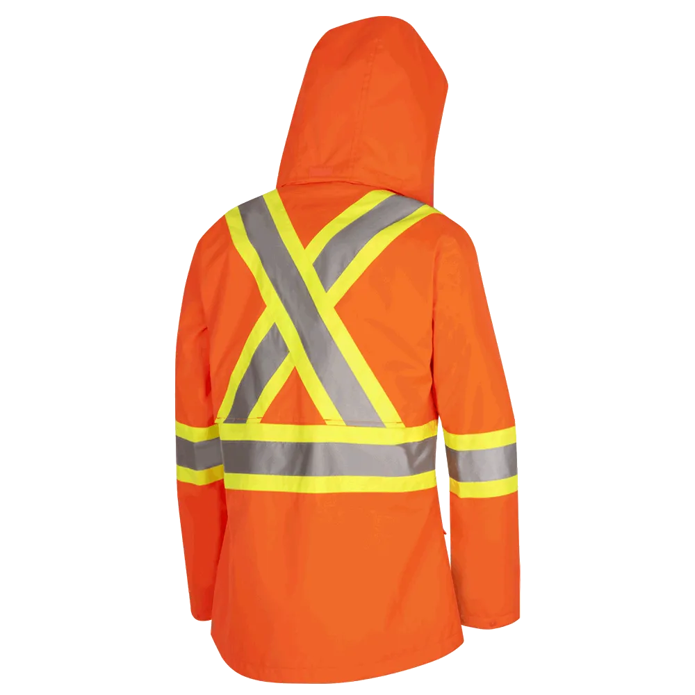 Rain Coat - Pioneer Women's Hi-Viz Waterproof 300D Polyester/PU Rainwear 5627W / 5629W