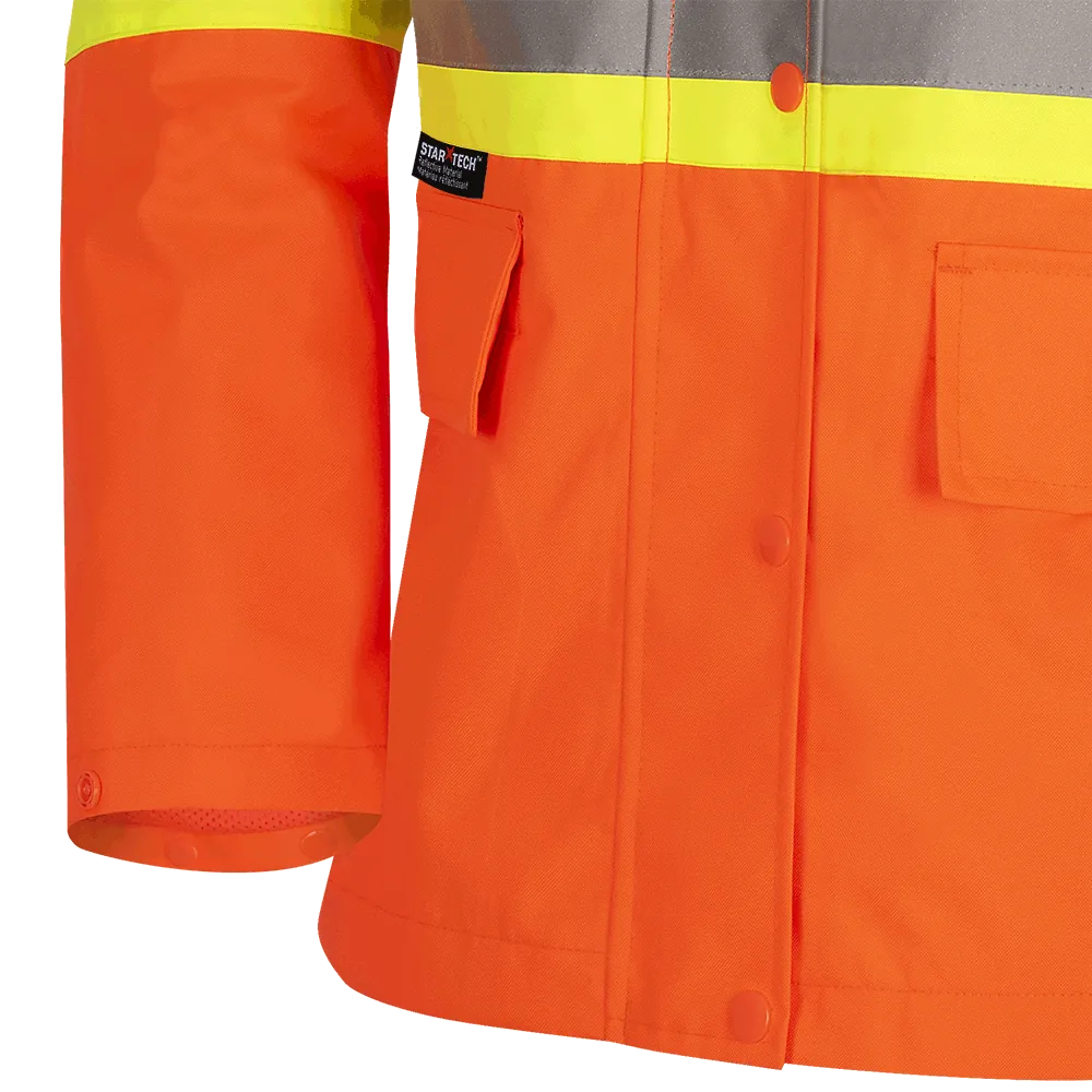 Rain Coat - Pioneer Women's Hi-Viz Waterproof 300D Polyester/PU Rainwear 5627W / 5629W