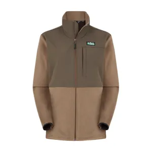 Ridgeline Ladies Hybrid Fleece Jacket - Bark/Light Bark