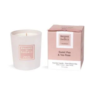 SCENTED CANDLE - SWEET PEA & TEA ROSE