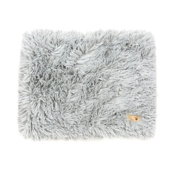 shag blanket - platinum