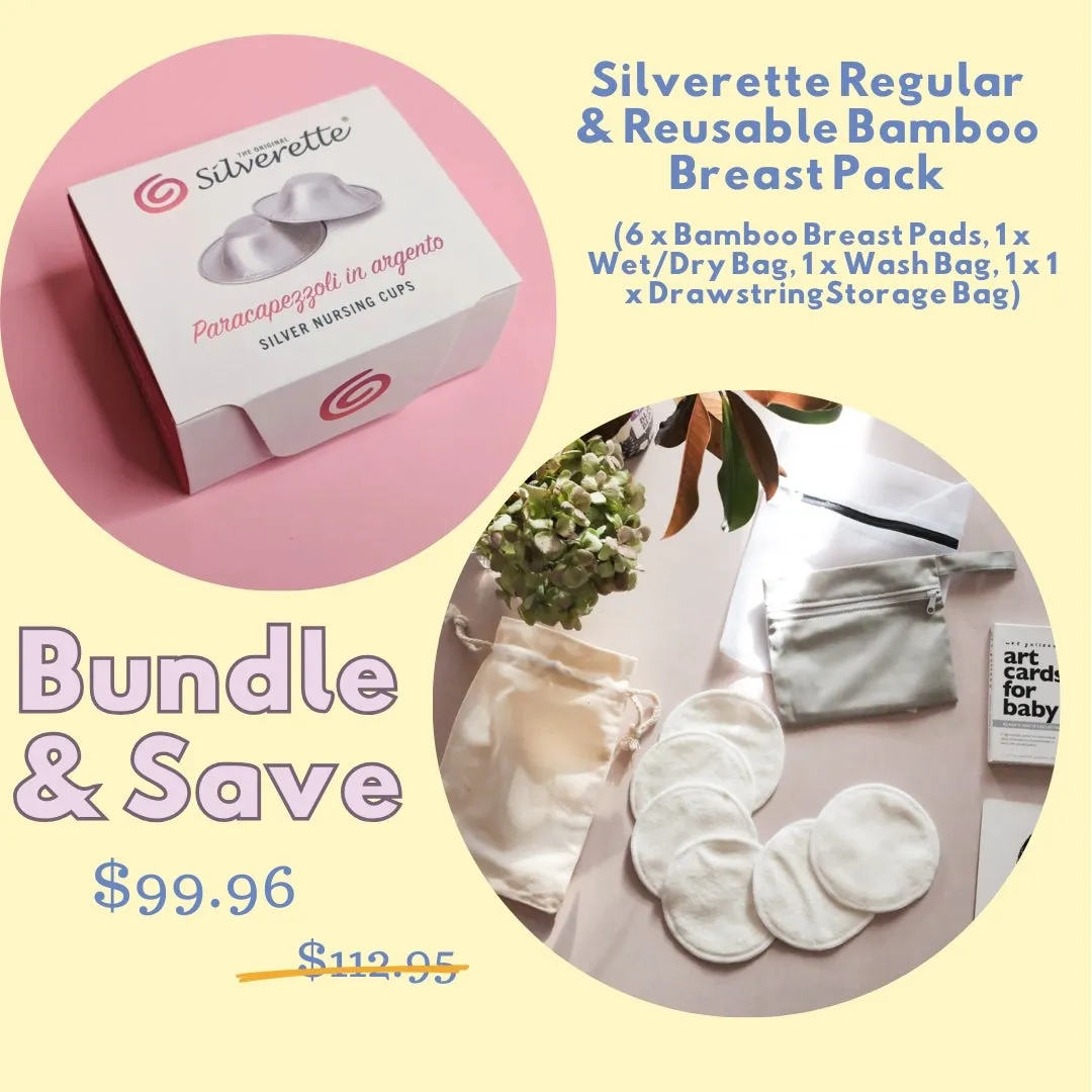 Silverette Regular   Reusable Bamboo Breast Pads Pack