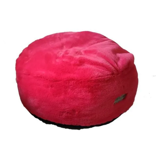 Small Pet Calming Plush Round Fleece Bed