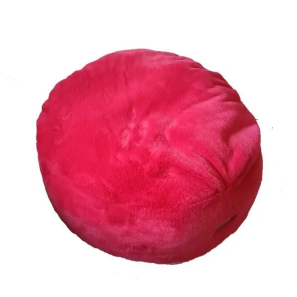 Small Pet Calming Plush Round Fleece Bed