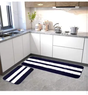 Soft Kitchen runner and Mat Combo (Runner 16*54 Inch, Mat 16*24 Inch)