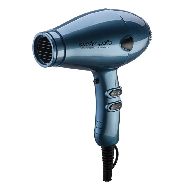 Speedy Superlite Professional Hairdryer / Steel Blue with Diffuser