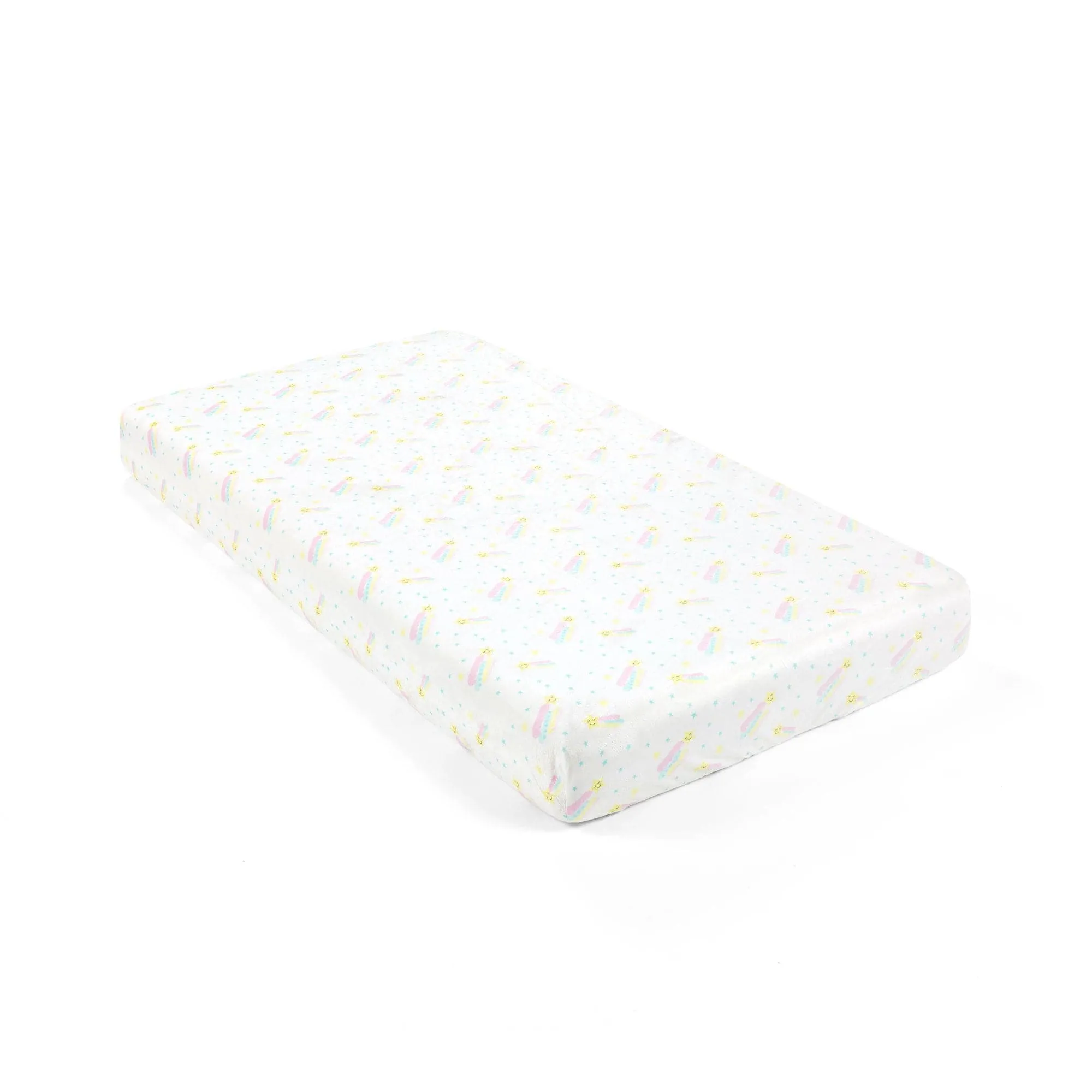 Sunshine Rainbow Shooting Stars Soft & Plush Fitted Crib Sheet