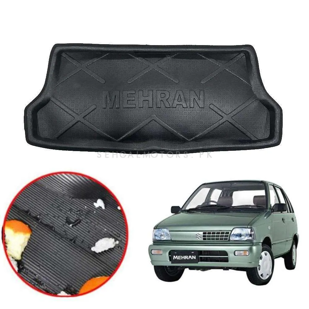 Suzuki Mehran Foam Trunk Mat Mix Design - Model 2012-2019 - Cargo Boot Liner Diggi Protection Tray Cover