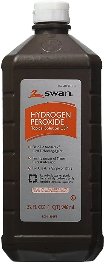 Swan Hydrogen Peroxide, 3%, 32-oz.