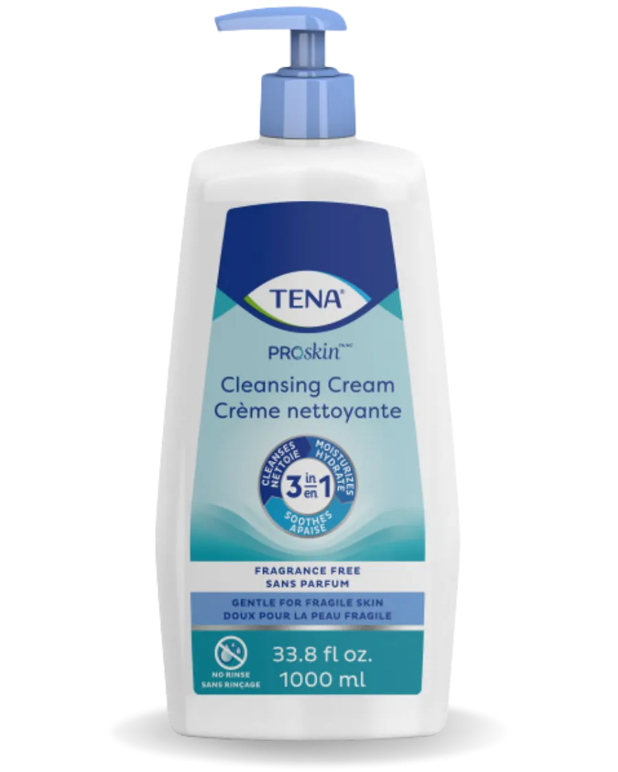 TENA 1000ml Scent Free Cleansing Cream Washcream