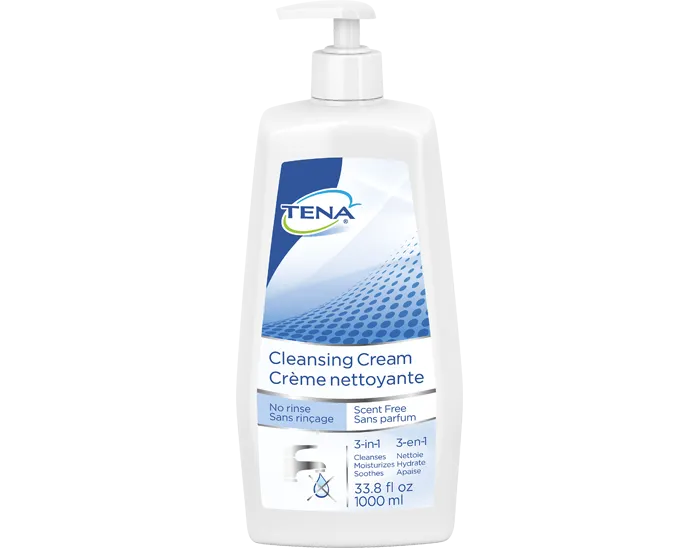 TENA 1000ml Scent Free Cleansing Cream Washcream