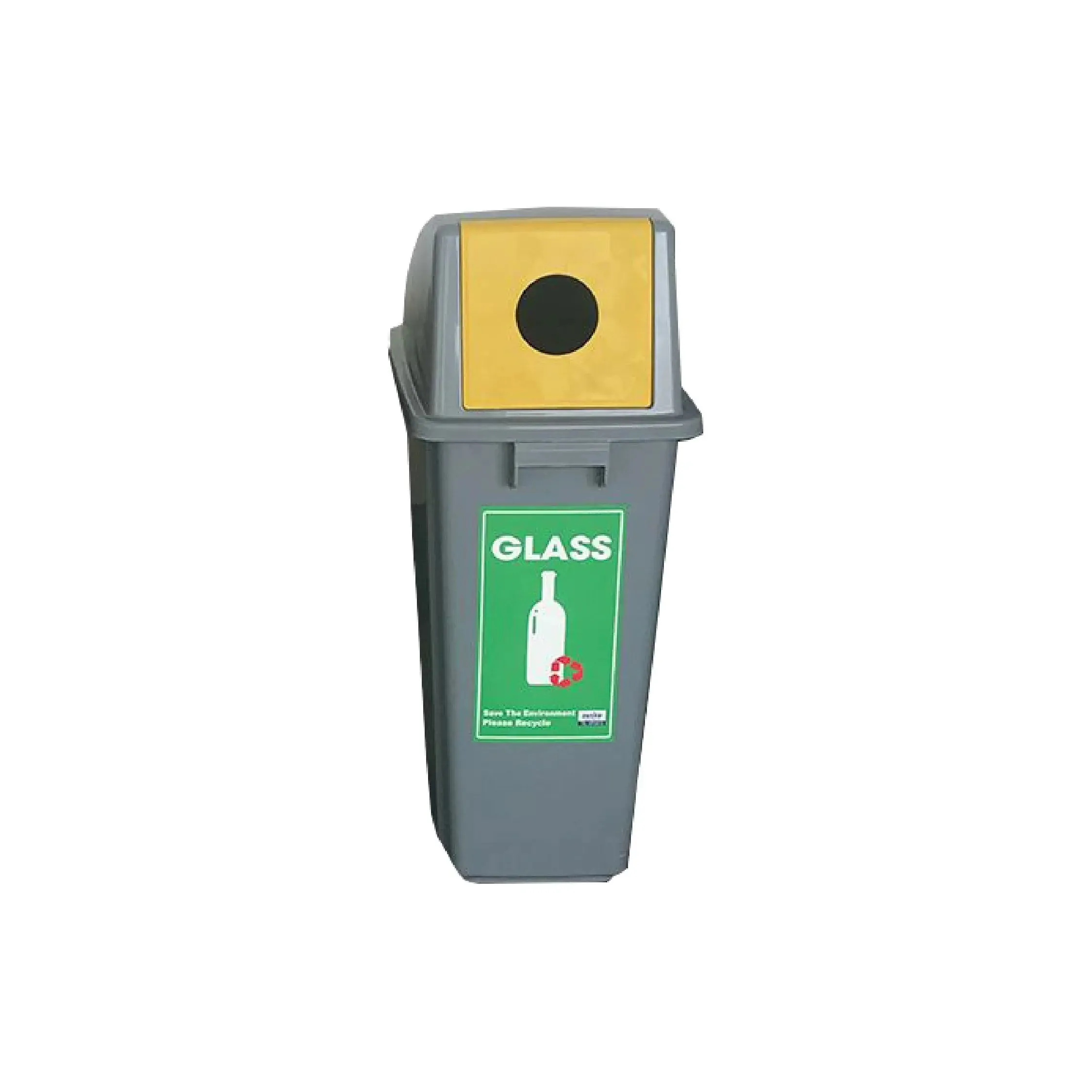 TERRA TSB-1 Slim Bin | 60L Recycling and Waste Bin | Space-Saving Trash Can with Recycling Option | Eco-Friendly Waste Solution