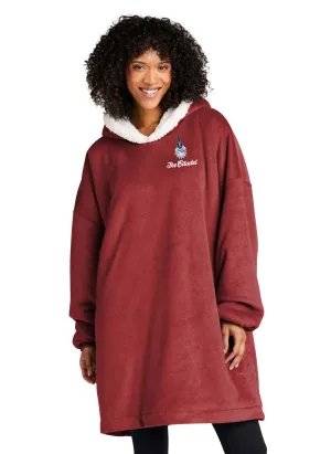 The Citadel, Spike logo, Mountain Lodge Wearable Red Embroidered Blanket