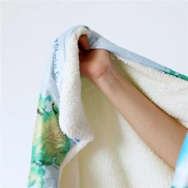 Turquoise Sea Hooded Blanket