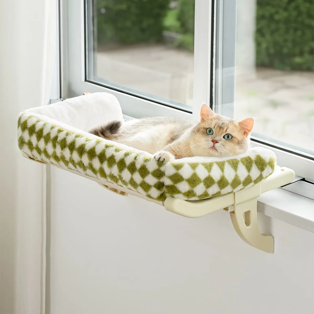 Vintage Cat Window Bed Green