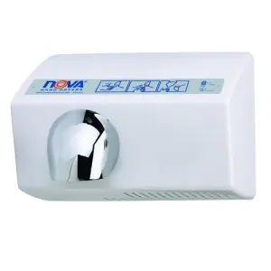 WORLD DRYER® NOVA® 5 (0212 and 0222) Hand Dryer - White Aluminum Surface-Mounted Automatic