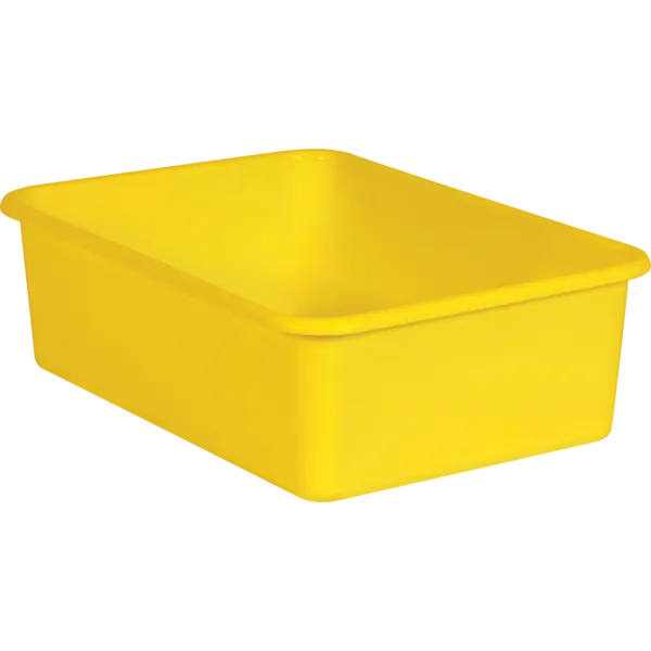 Yellow Large Plastic Storage Bin