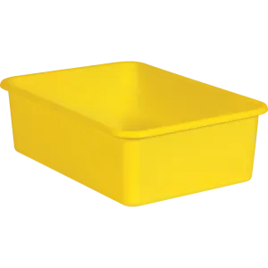 Yellow Large Plastic Storage Bin