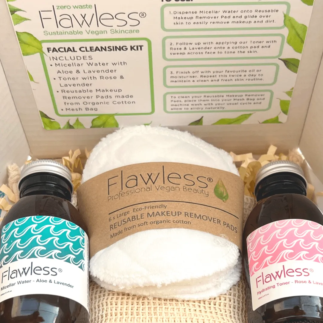 Zero Waste Facial Cleansing Kit - Vegan & Plastic-Free